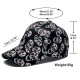 New cross-border baseball cap with skull print, fashionable and versatile, outdoor casual sun hat for men and women.