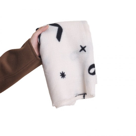 Cross-border bow-knot imitation cashmere warm scarves for women, high-end designer shawls for office wear in winter Cross-border bow-knot imitation cashmere warm scarves for women, high-end designer shawls for office wear in winter