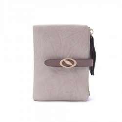 New women's short wallet, European and American style, simple, PU zippered and clasp, foldable clutch, student coin purse wholesale.