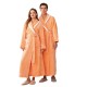Autumn and Winter Thickened Baby Fleece Couples' Nightgowns for Women, Extra-Long Pineapple Plaid Flannel Bathrobes for Men, Plus-Size