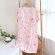 Women's nightgown, pure cotton gauze suspender bath skirt, thin summer mid-length loungewear, soft and breathable.