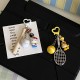 Homemade creative table tennis, badminton, KT doll keychain, cartoon sports game racket series bag charm for couples. Homemade creative table tennis, badminton, KT doll keychain, cartoon sports game racket series bag charm for couples.