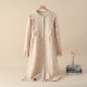Women's Summer Retro Yarn-Dyed Jacquard Pure Cotton Gauze Thin Loose Pocket Shorts, Homewear Beach Pants