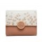 Pruetti 2022 new Korean-style women's short wallet, tri-fold, fresh-looking PU printed large-capacity student wallet