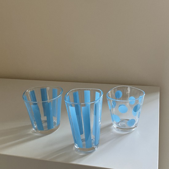 Homemade summer blue bird apple high-borosilicate heat-resistant glass, INS cartoon cute puppy juice cup