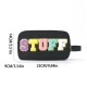 Feihong cross-border embroidered lettering cosmetic bag, Amazon waterproof, portable toiletry bag, large capacity, portable storage bag Feihong cross-border embroidered lettering cosmetic bag, Amazon waterproof, portable toiletry bag, large capacity, portable storage bag