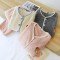 Couple flannel pajamas, simple, long-sleeved, plush, warm, two-piece loungewear set for men and women for autumn and winter