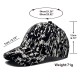 Cross-border thin, fashionable, printed baseball caps for spring and summer, women's casual sun protection, graffiti baseball caps for men, black and white. Cross-border thin, fashionable, printed baseball caps for spring and summer, women's casual sun protection, graffiti baseball caps for men, black and white.