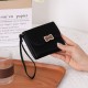 Cross-border hot-selling new women's short foldable wrist-style multifunctional wallet, student coin purse in stock