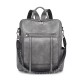 New cross-border retro PU women's backpack, new high-end soft leather dual-use diaper bag New cross-border retro PU women's backpack, new high-end soft leather dual-use diaper bag