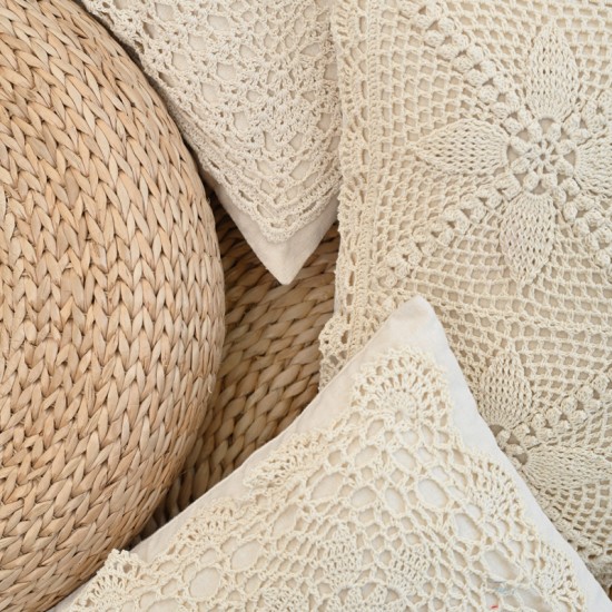 Nordic fabric home simple pillows, solid color quilted geometric diamond shape, home sofa and office pillowcases, including cores