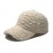 New cross-border teddy bear fur caps. Thickened furry solid color warm baseball cap, outdoor ultra-soft feel baseball cap
