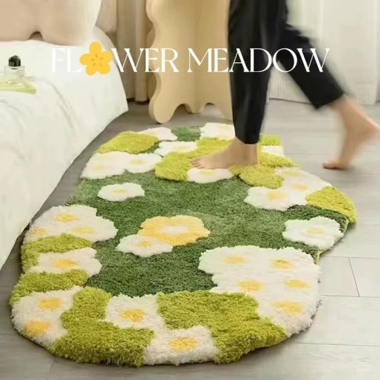 Forest moss carpet, bedroom bedside rug, thick plush, living room sofa and chair mat, quick-drying absorbent bathroom mat. Forest moss carpet, bedroom bedside rug, thick plush, living room sofa and chair mat, quick-drying absorbent bathroom mat.