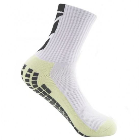 Men's towel-soled rubberized football socks, non-slip training, sweat-wicking, breathable, arrow-shaped sports socks