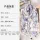 Thin, niche imitation cotton and linen, pastoral-style printed silk scarf, Japanese and Korean, fashionable and elegant shawl for women, a sophisticated holiday gift