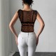 2025 Summer New European and American Suit Women's Yellow Silk Spliced ​​Sleeveless Vest Slim Hip-Fitting Midi Skirt Two-Piece Set