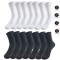 Cross-border pure white socks, ankle socks, mid-calf socks, wholesale summer thin, breathable, deodorant, sweat-wicking mesh