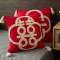 Cross-border Nordic ins botanical and floral chenille jacquard pillowcase, pastoral cushion, living room sofa decorative pillow