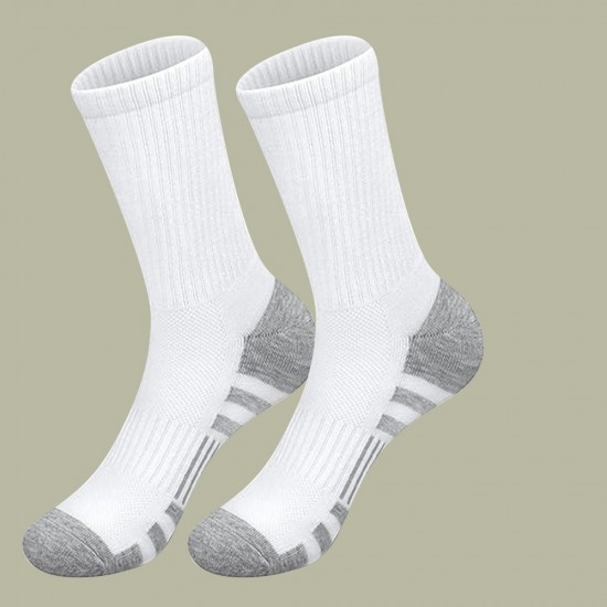 Men's deodorant and sweat-wicking summer mid-calf socks, basketball socks, plus-size men's sports socks Men's deodorant and sweat-wicking summer mid-calf socks, basketball socks, plus-size men's sports socks