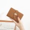 New Cross-Border Medium Wallet, Multifunctional, Stylish, Simple Zippered Closure Card Holder, Student Coin Purse
