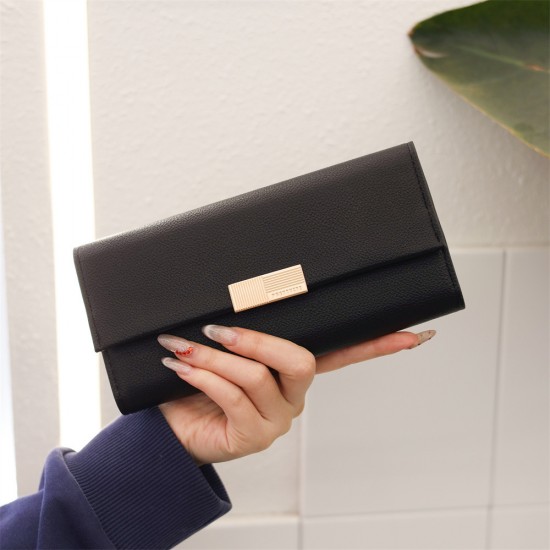 New cross-border long women's wallet, multifunctional Large-capacity, stylish, simple, solid-color clutches, in stock for wholesale. New cross-border long women's wallet, multifunctional Large-capacity, stylish, simple, solid-color clutches, in stock for wholesale.