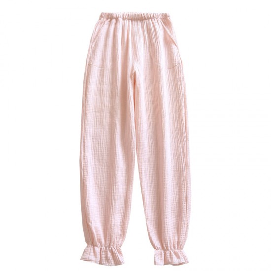 Summer women's nightgown, thin short-sleeved mid-length, Tencel linen, soft, large-size, breathable, solid-color home dress pajamas