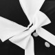 2025 summer new women's lapel, two-button chest, slim-fitting bow-tie sleeveless dress.