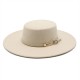 2021 New Retro Black Wide-Brimmed Wool Flat-Top Hats for Women, Autumn and Winter British Style Versatile Panama Hats 2021 New Retro Black Wide-Brimmed Wool Flat-Top Hats for Women, Autumn and Winter British Style Versatile Panama Hats
