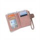 Lianbu new women's short wallet, two-fold, soft PU wallet with fashionable leaf print, buckle, zippered wallet, student wallet. Lianbu new women's short wallet, two-fold, soft PU wallet with fashionable leaf print, buckle, zippered wallet, student wallet.
