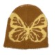 Women's Autumn/Winter New Style Butterfly Pattern Plush Jacquard Knitted Hat, European and American Trendy Warm Beanie with Large Head Circumference Women's Autumn/Winter New Style Butterfly Pattern Plush Jacquard Knitted Hat, European and American Trendy Warm Beanie with Large Head Circumference