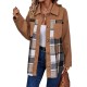 Foreign Trade European and American Fashion Lapel Plaid Long Sleeve Jacket: 2025 Autumn and Winter Women's Single-Breasted Versatile Casual Jacket Foreign Trade European and American Fashion Lapel Plaid Long Sleeve Jacket: 2025 Autumn and Winter Women's Single-Breasted Versatile Casual Jacket
