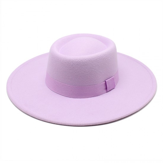 2021 new simple solid-color woolen 9.5cm brim, warm outdoor oval-shaped topper for men and women for autumn and winter 2021 new simple solid-color woolen 9.5cm brim, warm outdoor oval-shaped topper for men and women for autumn and winter