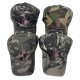 New American rose red bear embroidered camouflage baseball caps, trendy outdoor sun hats.