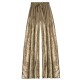 2025 spring new metallic elastic high-waisted, slim-fitting wide-leg straight-leg trousers.