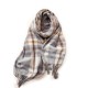 2025 mid-length thickened scarf, Korean-style sweet and warm faux cashmere scarf, plaid shawl for women, luxurious feel.