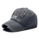 Cross-border hot-selling cotton coated embroidered baseball cap with distressed washed and patched NYC lettering for men and women's outdoor wear.