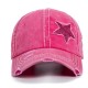 Men's flat-top military caps, spring and summer washed distressed men's hats, Korean-style casual baseball caps, trendy summer sun hats Men's flat-top military caps, spring and summer washed distressed men's hats, Korean-style casual baseball caps, trendy summer sun hats