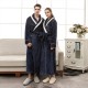 End-of-Year 2022 New European and American Crafted Jacquard Double-Layer Thickened Plus-Size Flannel Nightgowns Net Weight: 1300g