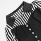 European and American trendy casual suits for women Elegant striped, contrasting color scheme, V-neck long-sleeved shirt and straight-leg trousers, two-piece set. European and American trendy casual suits for women Elegant striped, contrasting color scheme, V-neck long-sleeved shirt and straight-leg trousers, two-piece set.