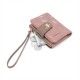 Lianbu new women's short wallet, two-fold, soft PU wallet with fashionable leaf print, buckle, zippered wallet, student wallet. Lianbu new women's short wallet, two-fold, soft PU wallet with fashionable leaf print, buckle, zippered wallet, student wallet.