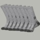Amazon cross-border men's socks, plus-size, men's basketball mid-calf socks for export, best-selling in black, white, and gray.
