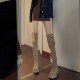 Petite women's elevated over-the-knee boots, Maillard autumn and winter new thick-soled, two-way folding boots. Petite women's elevated over-the-knee boots, Maillard autumn and winter new thick-soled, two-way folding boots.
