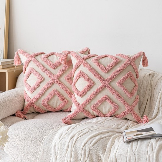 Nordic French luxury lace cushions. INDS cotton and linen floral sofa cushion covers with classic and elegant 3D embroidery. Nordic French luxury lace cushions. INDS cotton and linen floral sofa cushion covers with classic and elegant 3D embroidery.