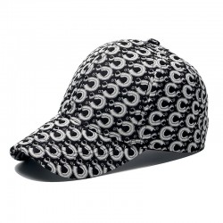 New cross-border printed fish scale plaid baseball caps, men's and women's sun protection, casual and versatile outdoor caps, wholesale.