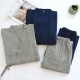 Wholesale men's double-layer gauze kimono pajamas, Japanese-style steaming loungewear, sweat-wicking and breathable loungewear. Wholesale men's double-layer gauze kimono pajamas, Japanese-style steaming loungewear, sweat-wicking and breathable loungewear.