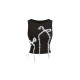 2025 Spring/Summer new women's clothing: fresh, elegant, sweet, and cute, waist-hugging, polka-dot, suspender dress