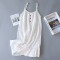 Men's spring and summer cotton gauze kimono pajamas, Japanese-style loose drawstring steaming suit, soft solid-color loungewear set.