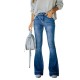 2022 autumn new multi-color women's jeans, European and American cross-border retro high-waisted, stretch flared pants, high-waisted, slimming 2022 autumn new multi-color women's jeans, European and American cross-border retro high-waisted, stretch flared pants, high-waisted, slimming