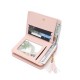 Cross-border Taobao bestseller, women's short wallet, foldable, fresh bow, kitten pendant, student wallet in stock