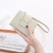 2025 new women's short wallet, Korean style, cute, portable, handbag, foldable zippered, student coin purse.